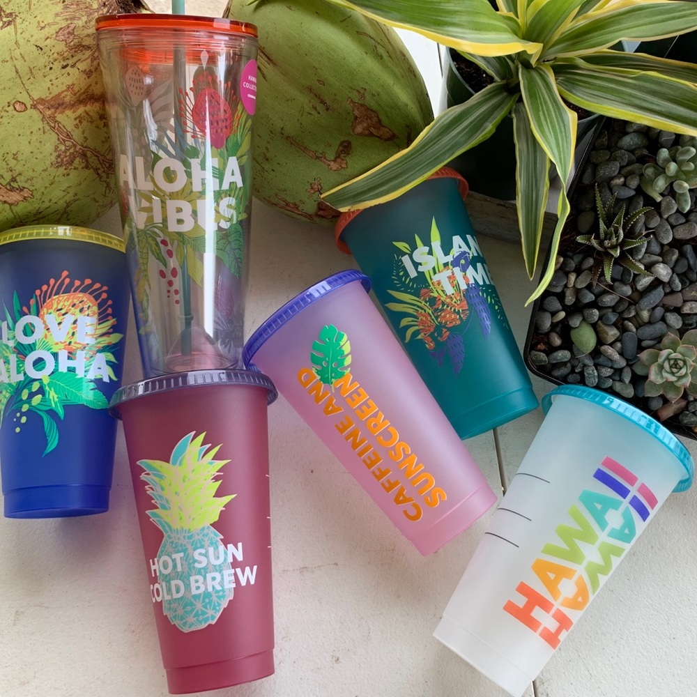 🌈 Starbucks Hawaii Exclusive Reusable Cold Cups